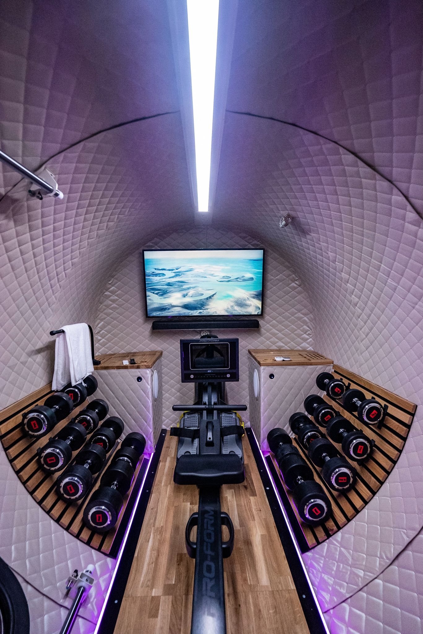 Interiör med gym