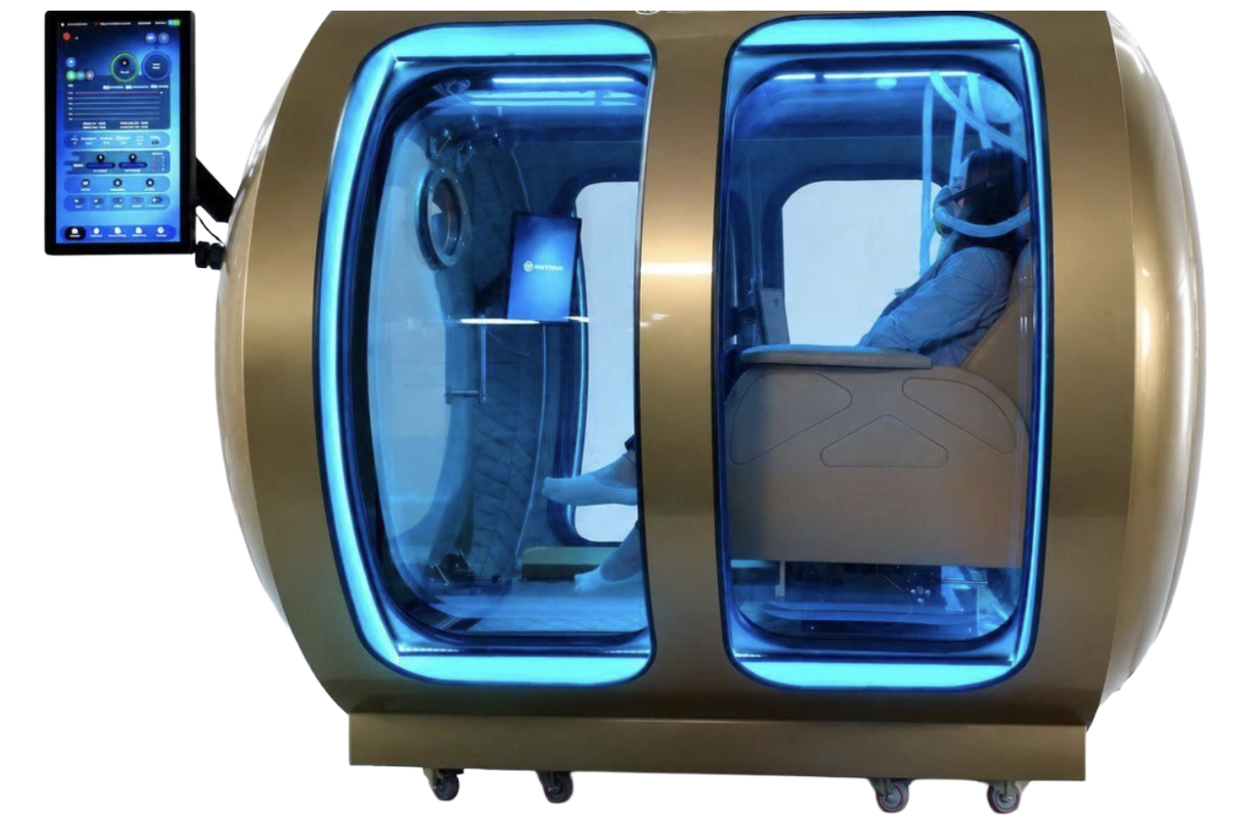 Panorama hyperbaric oxygen chamber interior