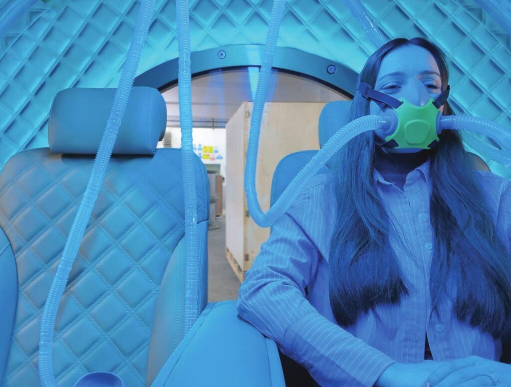 BIBS-syrgasmask i Zeugma Panorama hyperbar kammare